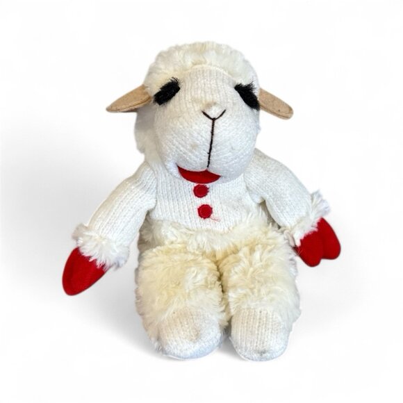 Lamb Chop Plush Aurora 2001 PBS Classic 9 Inch Bean Stuffed Animal Lambie - Picture 1 of 9